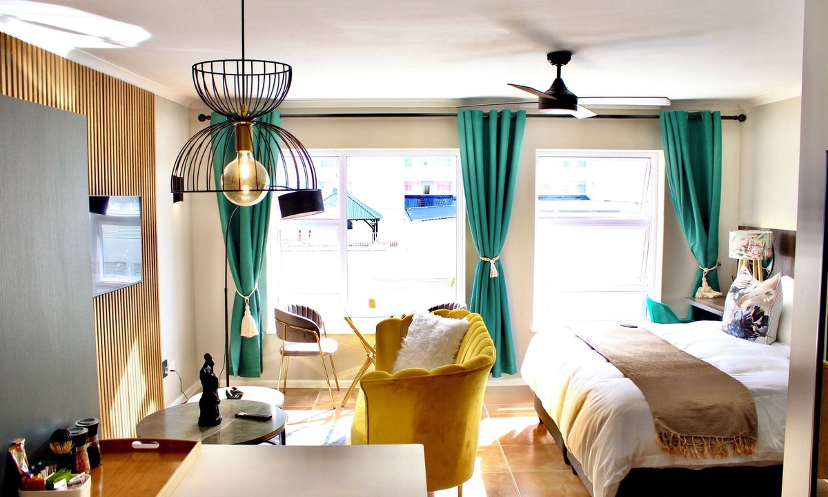Strand Apartment | Yellow Couch Studio Apartment Strand,Cape Town with 1 KingBed, WiFi access