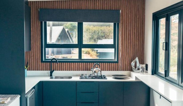 Map Of Africa Ocean View Tiny House in Wilderness
