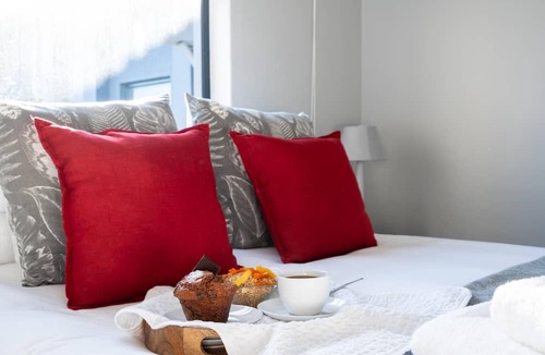 Mykonos Apartment | Stylish Urban Stay | Balcony | Braai Area