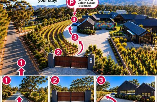 Helderberg Rural Apartment | Golden Sunset Mountain View Room